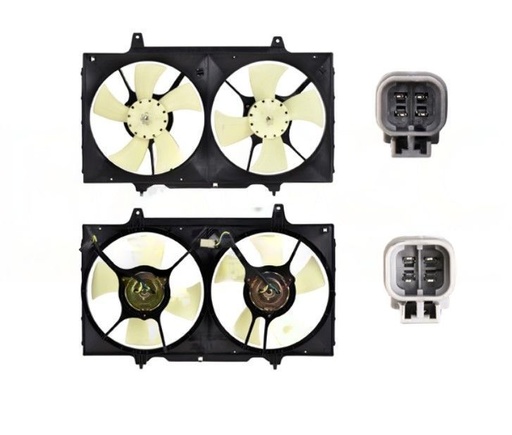 [NIAL93MOL4TW] MOTOVENTILADOR NISSAN ALTIMA DE 1993 AL 1997 L4 2.4 LTS AUT/STD (1 ASPA) 4 Y 4 PINES TW *A