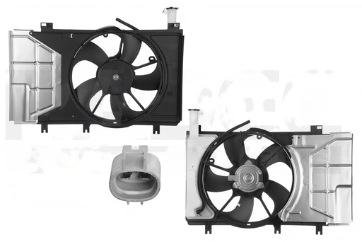 [218-3018-04] MOTOVENTILADOR TOYOTA YARIS DE 2018 A 2022 P/RADIADOR C/DEPOSITO COMPLETO 2PINES *R