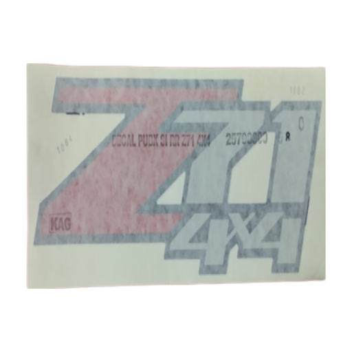 [25798800] CALCOMANIA CHEVROLET SILVERADO Z71 4X4 ORIGINAL