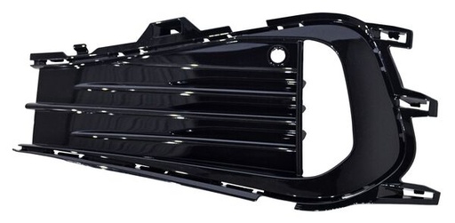 [REVO-JE22-PCHS2] REJILLA (PARRILLA) VOLKSWAGEN JETTA 2022 AL 2023 LISA P/FARO NIEBLA C/HOYO P/SENSOR IZQ