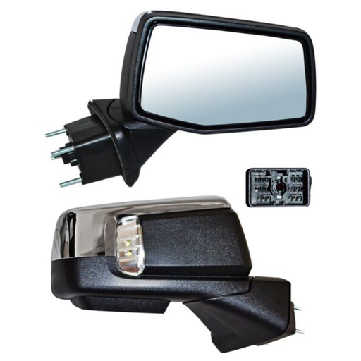 [ESCH-PU19-ELCR15I1] ESPEJO CHEVROLET PU/ SIERRA 2019 AL 2023 ELECT CROM C/DESEMP C/SENS TEMP C/DIRECC C/LUZ INF C/MEM AUTOABATIBLE 15 PINES DER