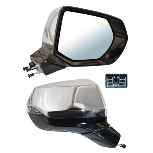 [ESCH-TA21-EL14I1] ESPEJO CHEVROLET TAHOE / YUKON 2021 AL 2022 ELECT CROM C/SENSOR PUNTO CIEGO C/DIRECC C/MEM C/LUZ INF AUTOABATIBLE C/DESEMP 14 PINES DER