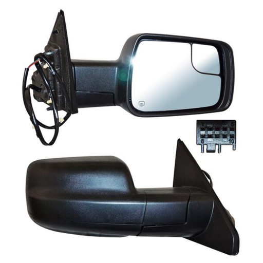 [ESDO-PU19-EL5I1] ESPEJO DODGE PU/ RAM 2019 AL 2023 ELECT TEXT C/DESEMP C/ PUNTO CIEGO 5 PINES DER