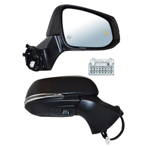 [ESTO-HI20-EL12I1] ESPEJO TOYOTA HIGHLANDER 2020 AL 2024 ELECT P/PINT C/DIRECC C/SENS PUNTO CIEGO C/DESEMP C/MEM C/LUZ INF 12 PINES DER