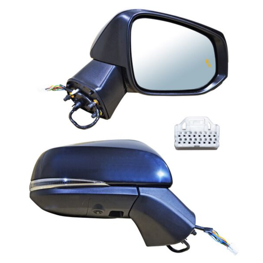 [ESTO-RA19-EL14I1] ESPEJO TOYOTA RAV4 2019 AL 2024 ELECT P/PINT C/DESEMP C/DIRECC C/LUZ INF C/SENS PUNTO CIEGO C/CAMARA 14 PINES DER