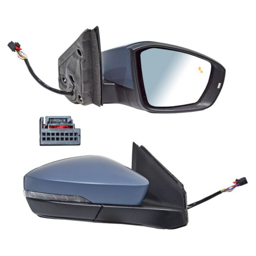 [ESVO-TC20-EL14I1] ESPEJO VOLKSWAGEN TCROSS 2020 AL 2021 ELECT P/PINT C/DIRECC C/SENSOR PUNTO CIEGO C/DESEMP AUTOABATIBLE 14 PINES DER