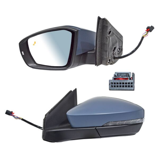 [ESVO-TC20-EL14I2] ESPEJO VOLKSWAGEN TCROSS 2020 AL 2021 ELECT P/PINT C/DIRECC C/SENSOR PUNTO CIEGO C/DESEMP AUTOABATIBLE C/MEM 14 PINES DER