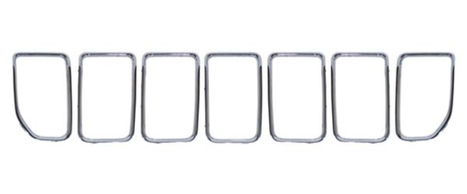 [MOJE-CH22-CRJ] MOLDURA PARRILLA JEEP GRAND CHEROKEE 2022 AL 2024 CROM 7 PZAS JGO