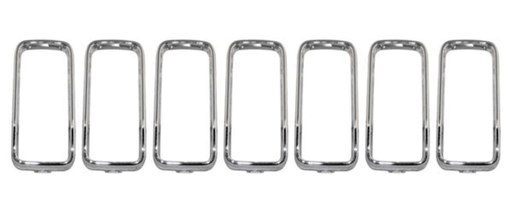 [PAJE-RE19-CRJ] PARRILLA JEEP RENEGADE 2019 AL 2022 CROM BISELES 7 PZAS JGO