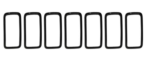 [PAJE-RE19-NEJ] PARRILLA JEEP RENEGADE 2019 AL 2022 NEG BISELES 7 PZAS JGO