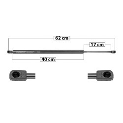 [51166MAN] AMORTIGUADOR 5TA PUERTA FORD BRONCO SPORT 21-23 MANUAL 62 40 17 SPART TUR DER/ IZQTRASERA