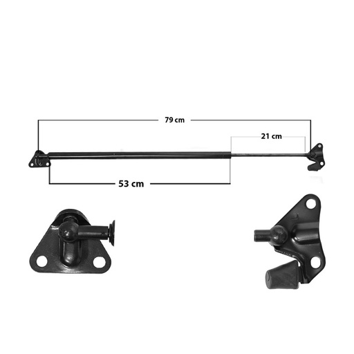 [50853MAN] AMORTIGUADOR CAJUELA TOYOTA HIACE 04-14 CON BRACKETS 79 53 21 ENTRADA TIPO 21 ENTRADA 2 TIPO 21 1480 332.73 150.92 1420 319.24 144.8 SPART SP-5153 TUR IZQ