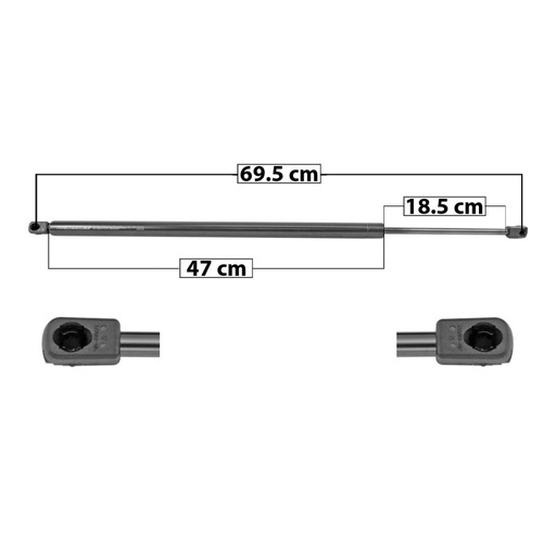 [51156MAN] AMORTIGUADOR 5TA PUERTA TOYOTA SEQUOIA 08-21 MANUAL 69.5 47 18.5 860 193.34 87.7 920 206.82 93.81 SPART 5462 TUR DER/ IZQ
