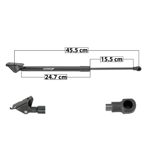 [51207MAN] AMORTIGUADOR 5TA PUERTA TOYOTA AVANZA 12-21 45.5 24.7 15.5 139.38 63.22 152.87 69.34 YOKOMITSU 68960-B0010 CHIN IZQTRASERA 5TA PUERTA
