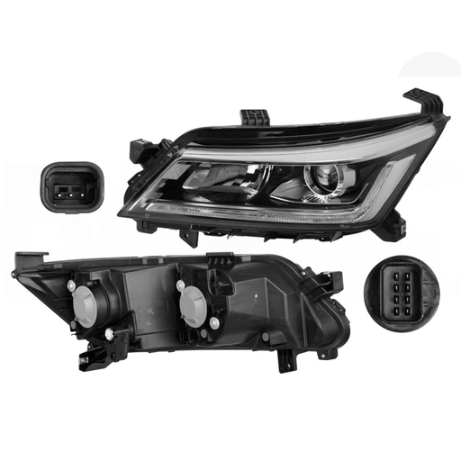 [FACH-AV24-L8I2OR] FARO CHEVROLET AVEO LS 2024 AL 2025 4/5 PTAS C/LEDS 8 PINES IZQ ORIGINAL *R