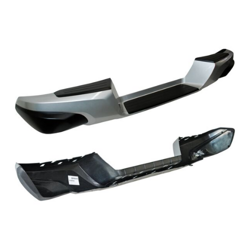 [DEMI-PU16-GS4] DEFENSA MITSUBISHI PU L200 2016 AL 2019 GRIS S/BRAZOS S/REFUERZO TRAS TW *A