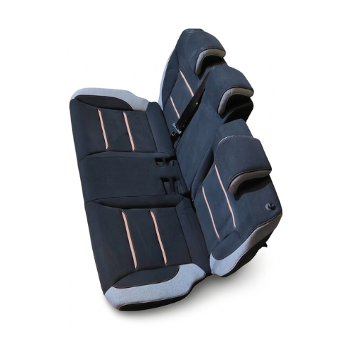 [ASJA-E122-4] ASIENTO BANCA JAC E10X 2022 AL 2026 TELA C/CINTURON D/SEGURIDAD CENT C/CABECERAS TRAS