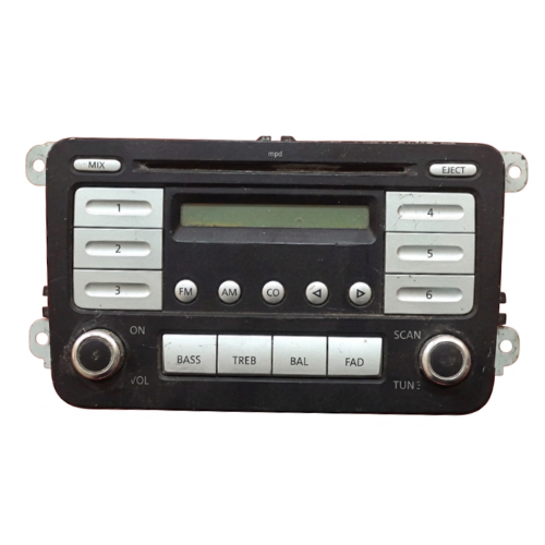 [ESVO-JE06-USOR] ESTEREO VOLKSWAGEN JETTA/ BORA/ PASSAT 2006 AL 2010 C/BOTON P/CD/RADIO AM/FM DESMONTADO ORIGINAL COD. 28179833