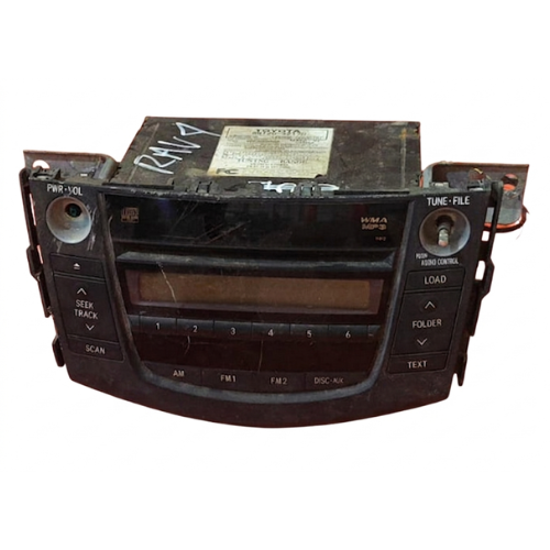 [ESTO-RA06-USOR] ESTEREO TOYOTA RAV4 2006 AL 2008 S/BOTON ENCENDIDO C/BOTON RADIO AM/FM P/CD DESMONTADO ORIGINAL CDO. 86120-42170